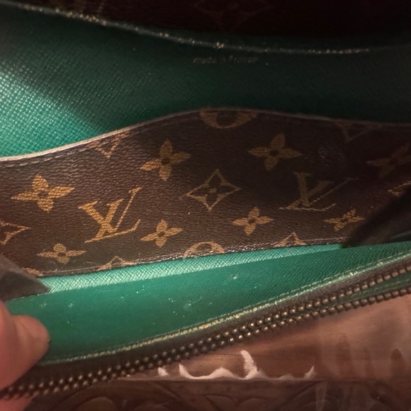 Louis Vuitton Brown Monogram Clutch - VERY USED! Please read the description!